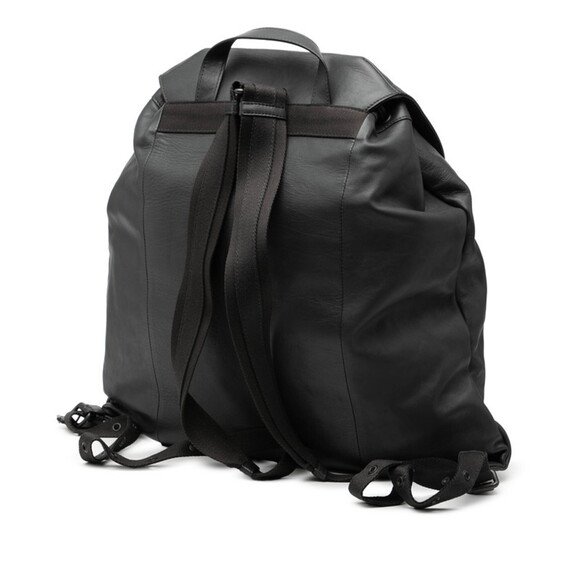 BOTTEGA VENETA Gray Leather Intrecciato Backpack main image 4